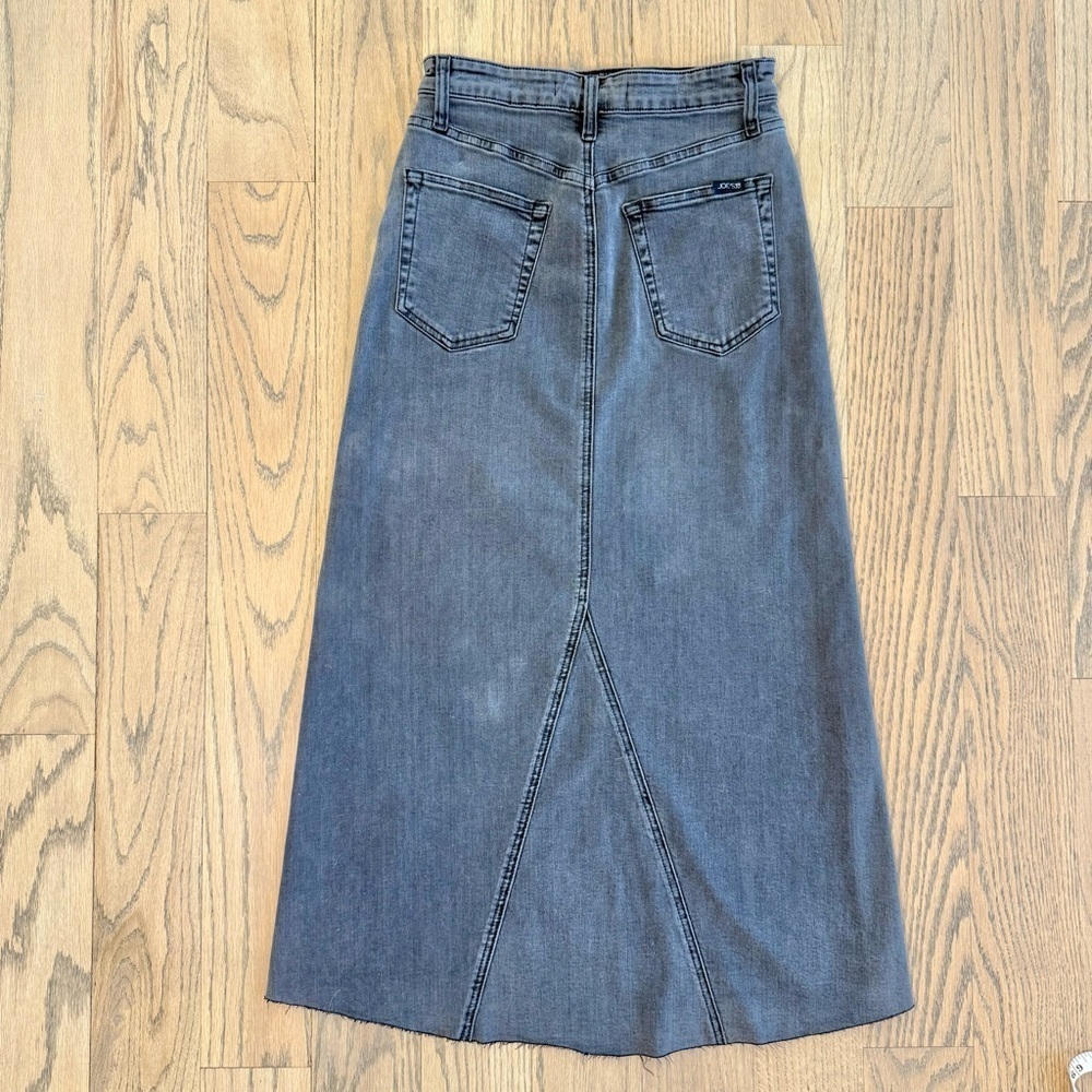 Joe's Jeans Women’s Amelia A-Line Denim Skirt Gray Black in Color Size 26 - Picture 7 of 11